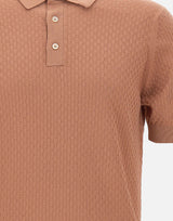 Polo in cotone a punto quadretto PL1MC CR14Q065 FILIPPO DE LAURENTIIS 