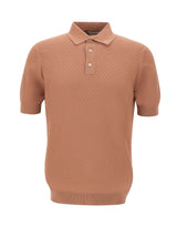 Polo in cotone a punto quadretto PL1MC CR14Q065 FILIPPO DE LAURENTIIS 