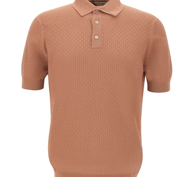 Polo in cotone a punto quadretto PL1MC CR14Q065 FILIPPO DE LAURENTIIS 