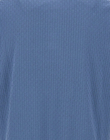 FILIPPO DE LAURENTIIS Polo in cotone a punto quadretto BLUE Uomo 