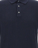 Polo in cotone a punto quadretto PL1MC CR14Q890 FILIPPO DE LAURENTIIS 