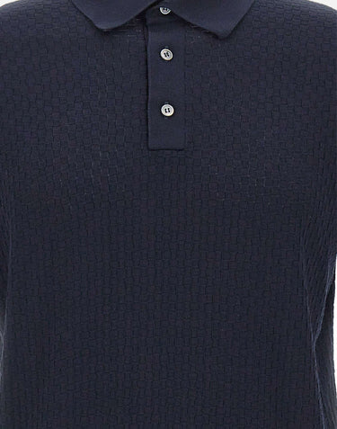 Polo in cotone a punto quadretto PL1MC CR14Q890 FILIPPO DE LAURENTIIS 
