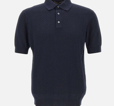 Polo in cotone a punto quadretto PL1MC CR14Q890 FILIPPO DE LAURENTIIS 