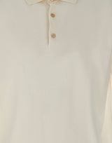 FILIPPO DE LAURENTIIS Polo in crêpe di cotone WHITE Uomo 