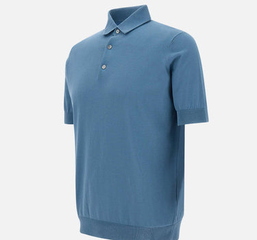 Polo in crepe di cotone PL1MC CR14R870 FILIPPO DE LAURENTIIS 