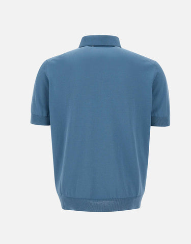 Polo in crepe di cotone PL1MC CR14R870 FILIPPO DE LAURENTIIS 