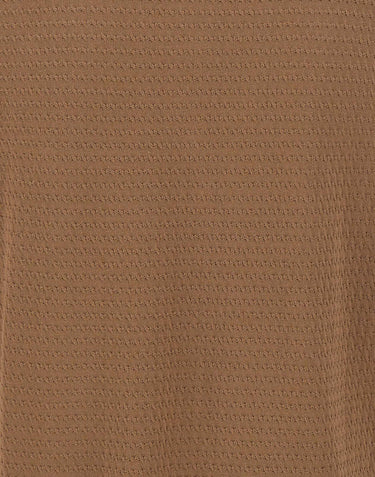 FILIPPO DE LAURENTIIS Polo in cotone con lavorazione a treccine BROWN Uomo 