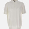 FILIPPO DE LAURENTIIS Polo in cotone crêpe WHITE Uomo 