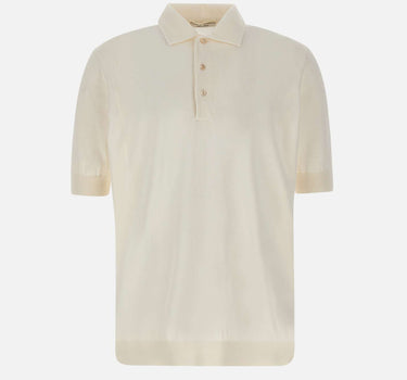 FILIPPO DE LAURENTIIS Polo "Paramontura" in cotone WHITE Uomo 