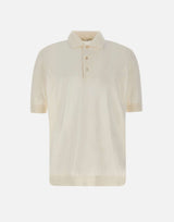 FILIPPO DE LAURENTIIS Polo "Paramontura" in cotone WHITE Uomo 