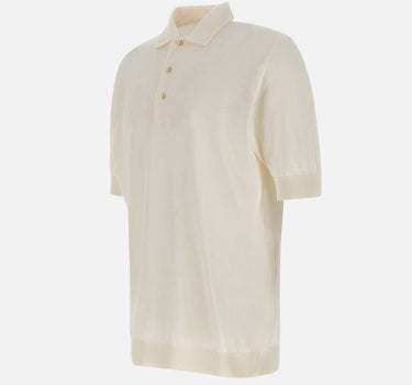 FILIPPO DE LAURENTIIS Polo "Paramontura" in cotone WHITE Uomo 