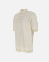 FILIPPO DE LAURENTIIS Polo "Paramontura" in cotone WHITE Uomo 