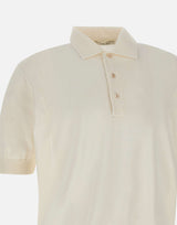 FILIPPO DE LAURENTIIS Polo "Paramontura" in cotone WHITE Uomo 
