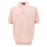 FILIPPO DE LAURENTIIS Polo in cotone crêpe Pink Uomo 