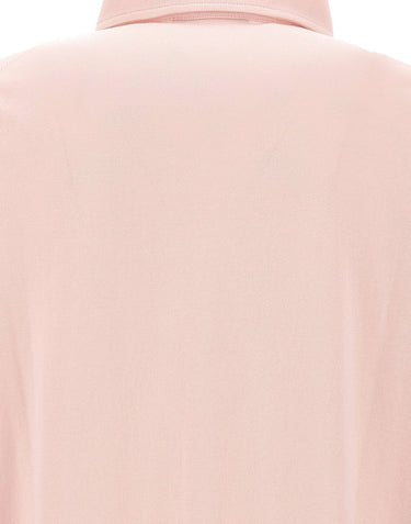 FILIPPO DE LAURENTIIS Polo in cotone crêpe Pink Uomo 