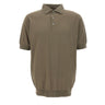FILIPPO DE LAURENTIIS Polo in cotone crêpe GREEN Uomo 