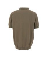 FILIPPO DE LAURENTIIS Polo in cotone crêpe GREEN Uomo 