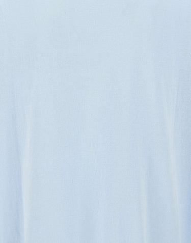 FILIPPO DE LAURENTIIS Polo in cotone crêpe Light Blue Uomo 