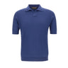 FILIPPO DE LAURENTIIS Polo skipper con trama operata BLUE Uomo 