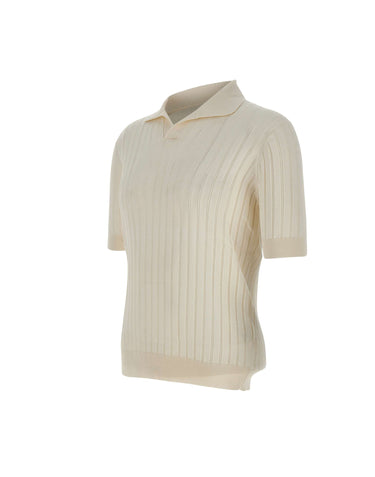 FILIPPO DE LAURENTIIS Polo skipper a coste WHITE Uomo 