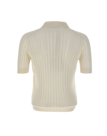 FILIPPO DE LAURENTIIS Polo skipper a coste WHITE Uomo 