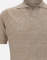 Polo in misto lino PL1MCSK LC14R921 FILIPPO DE LAURENTIIS 