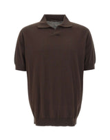 FILIPPO DE LAURENTIIS Polo in cotone BROWN Uomo 