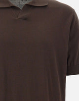 FILIPPO DE LAURENTIIS Polo in cotone BROWN Uomo 