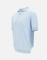 FILIPPO DE LAURENTIIS Polo in cotone Light Blue Uomo 