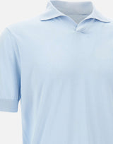 FILIPPO DE LAURENTIIS Polo in cotone Light Blue Uomo 