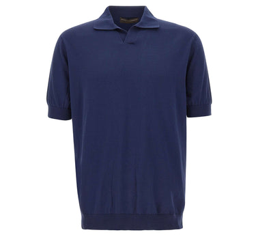 FILIPPO DE LAURENTIIS Polo in cotone BLUE Uomo 