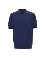 FILIPPO DE LAURENTIIS Polo in cotone BLUE Uomo 