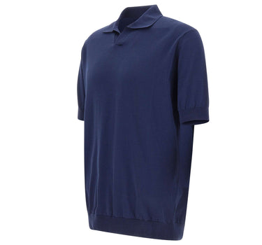 FILIPPO DE LAURENTIIS Polo in cotone BLUE Uomo 