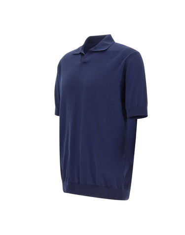 FILIPPO DE LAURENTIIS Polo in cotone BLUE Uomo 
