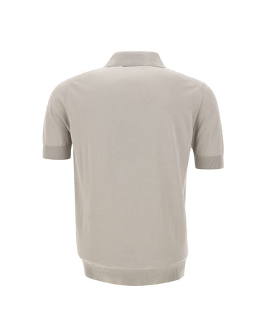 FILIPPO DE LAURENTIIS Polo in cotone GREY Uomo 