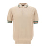 FILIPPO DE LAURENTIIS Polo con profili a contrasto BEIGE Uomo 
