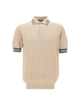 FILIPPO DE LAURENTIIS Polo con profili a contrasto BEIGE Uomo 