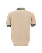 FILIPPO DE LAURENTIIS Polo con profili a contrasto BEIGE Uomo 
