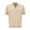 FILIPPO DE LAURENTIIS Polo Skipper in crèpe di cotone BEIGE Uomo 