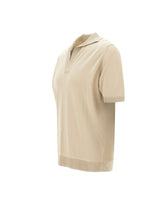 FILIPPO DE LAURENTIIS Polo Skipper in crèpe di cotone BEIGE Uomo 