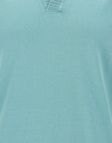FILIPPO DE LAURENTIIS Polo Skipper in crèpe di cotone Light Blue Uomo 