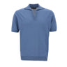 FILIPPO DE LAURENTIIS Polo Skipper in crèpe di cotone BLUE Uomo 