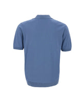 FILIPPO DE LAURENTIIS Polo Skipper in crèpe di cotone BLUE Uomo 