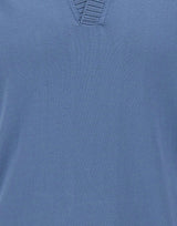 FILIPPO DE LAURENTIIS Polo Skipper in crèpe di cotone BLUE Uomo 