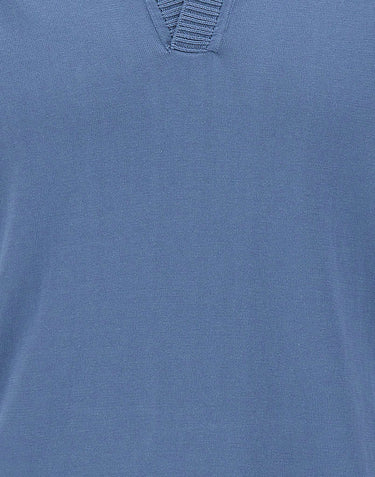 FILIPPO DE LAURENTIIS Polo Skipper in crèpe di cotone BLUE Uomo 