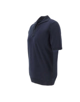 FILIPPO DE LAURENTIIS Polo Skipper in crèpe di cotone BLUE Uomo 
