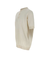 FILIPPO DE LAURENTIIS Maglia in cotone con bottoni WHITE Uomo 