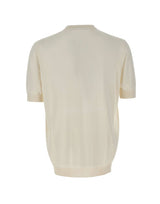 FILIPPO DE LAURENTIIS Maglia in cotone con bottoni WHITE Uomo 