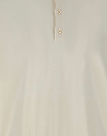 FILIPPO DE LAURENTIIS Maglia in cotone con bottoni WHITE Uomo 