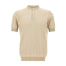 FILIPPO DE LAURENTIIS Maglia in cotone con bottoni BEIGE Uomo 